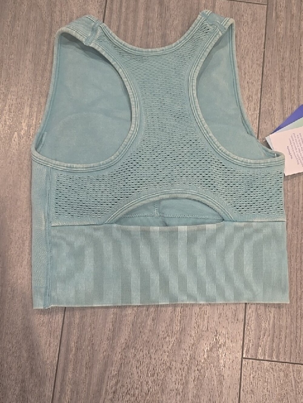 JOY LAB CROPPED FIT TANK WITH BUILT IN BRA AND REMOVABLE PADS - Picture 5 of 12